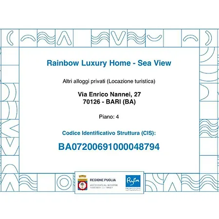 Apartmán Rainbow Luxury Bari